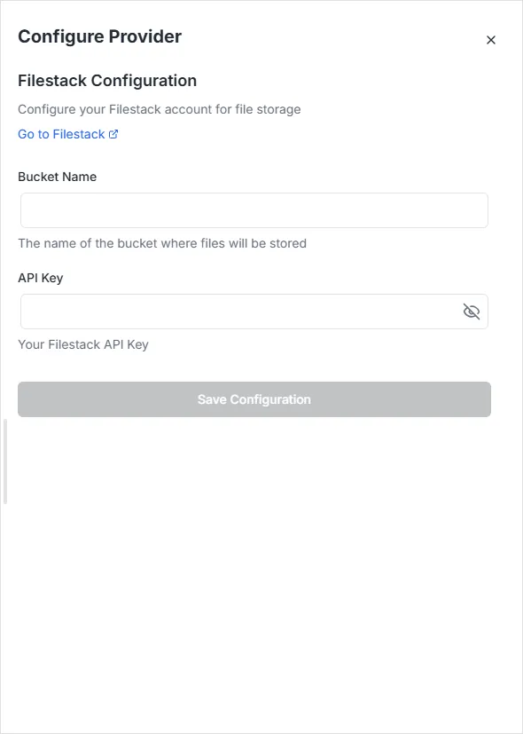 תצורת Filestack