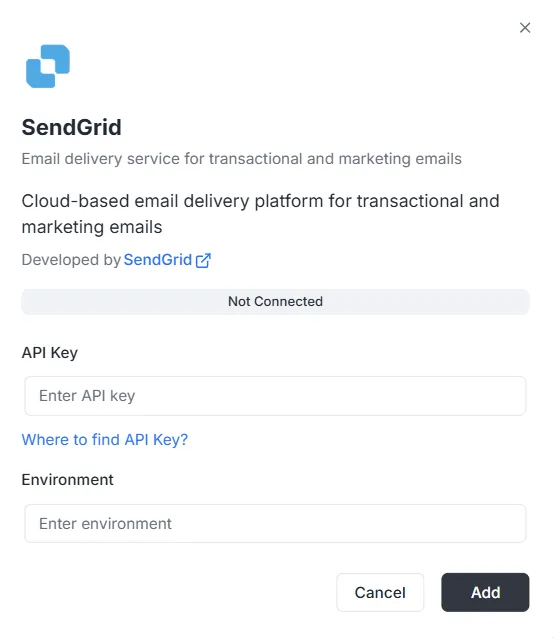 תצורת אינטגרציית SendGrid