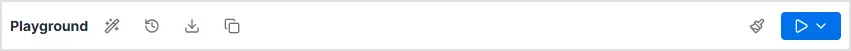 סרגל כלים של SQL Playground: Format, History, Download, Copy, Clear