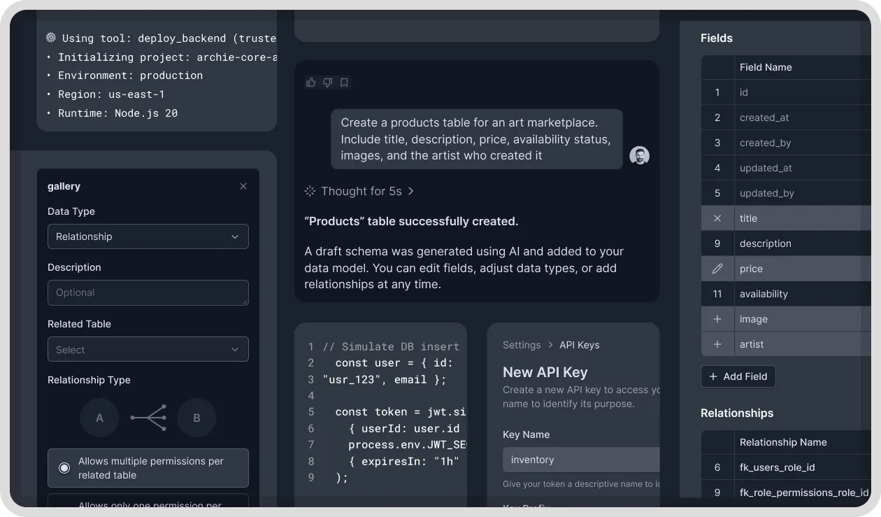 Archie Core Interface